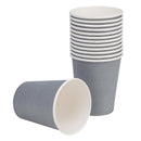 Fiesta Recyclable Takeaway Coffee Cups Single Wall Charcoal 225ml (Pack of 1000) GP415