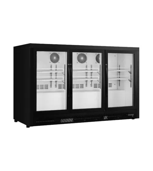 Snow Village Under Bench Triple Door Bar Cooler BT-1350FS/F - BT-1350FS/F