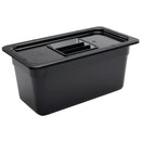 Vogue Black Polycarbonate 1/3 Gastronorm Tray 150mm U464