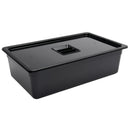 Vogue Black Polycarbonate 1/1 Gastronorm Tray 150mm U456