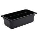 Vogue Black Polycarbonate 1/3 Gastronorm Tray 100mm U463