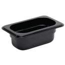 Vogue Black Polycarbonate 1/9 Gastronorm Tray 65mm U472