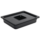 Vogue Black Polycarbonate 1/2 Gastronorm Tray 65mm U458