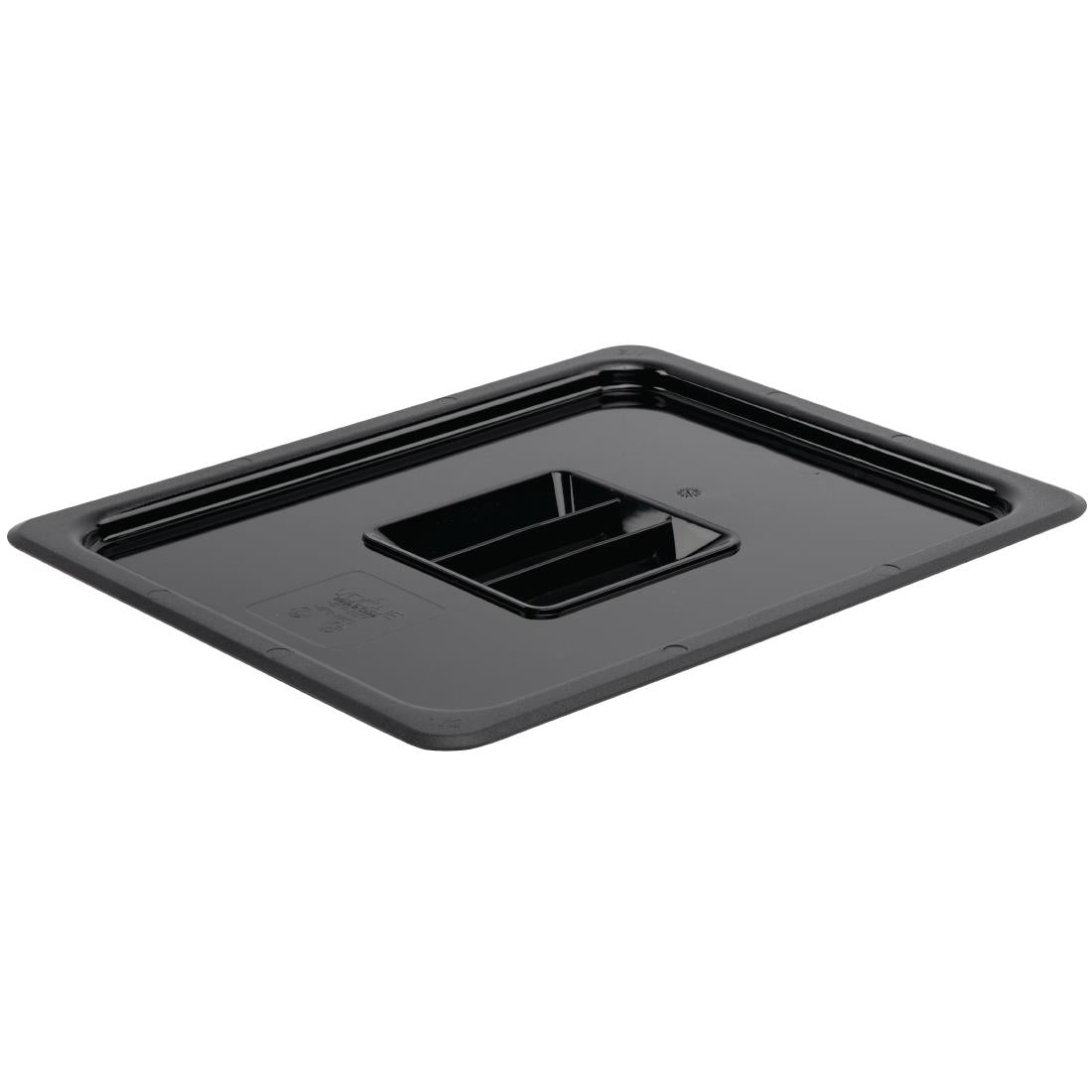 Vogue Polycarbonate 1/2 Gastronorm Black Lid U475