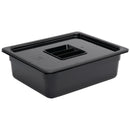 Vogue Black Polycarbonate 1/2 Gastronorm Tray 100mm U459