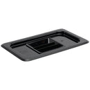 Vogue Black Polycarbonate 1/4 Gastronorm Lid U477