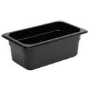 Vogue Black Polycarbonate 1/4 Gastronorm Tray 100mm U467
