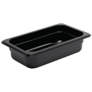 Vogue Black Polycarbonate 1/4 Gastronorm Tray 65mm U466