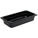 Vogue Black Polycarbonate 1/3 Gastronorm Tray 65mm U462