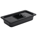 Vogue Black Polycarbonate 1/3 Gastronorm Tray 65mm U462