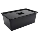 Vogue Black Polycarbonate 1/1 Gastronorm Tray 200mm U457