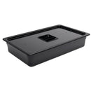 Vogue Black Polycarbonate 1/1 Gastronorm Tray 100mm U455