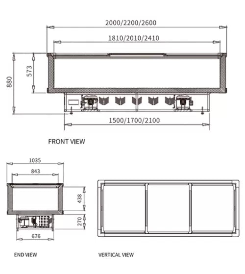 Snow Village Supermarket Island Freezer SD/SC-2000K - SD/SC-2000K