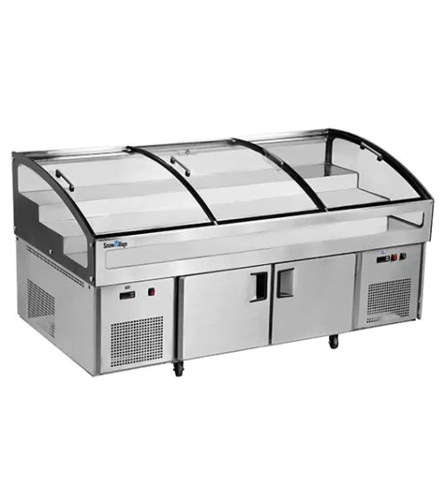 Snow Village Stainless Double Door With Triple Temperature Display Cabinet BT-B2.5/D-T3 - BT-B2.5/D-T3