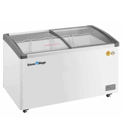 Snow Village Two Sliding Glass Lids Dual Temperature Chest Freezer SD/SC-400Y - SD/SC-400Y