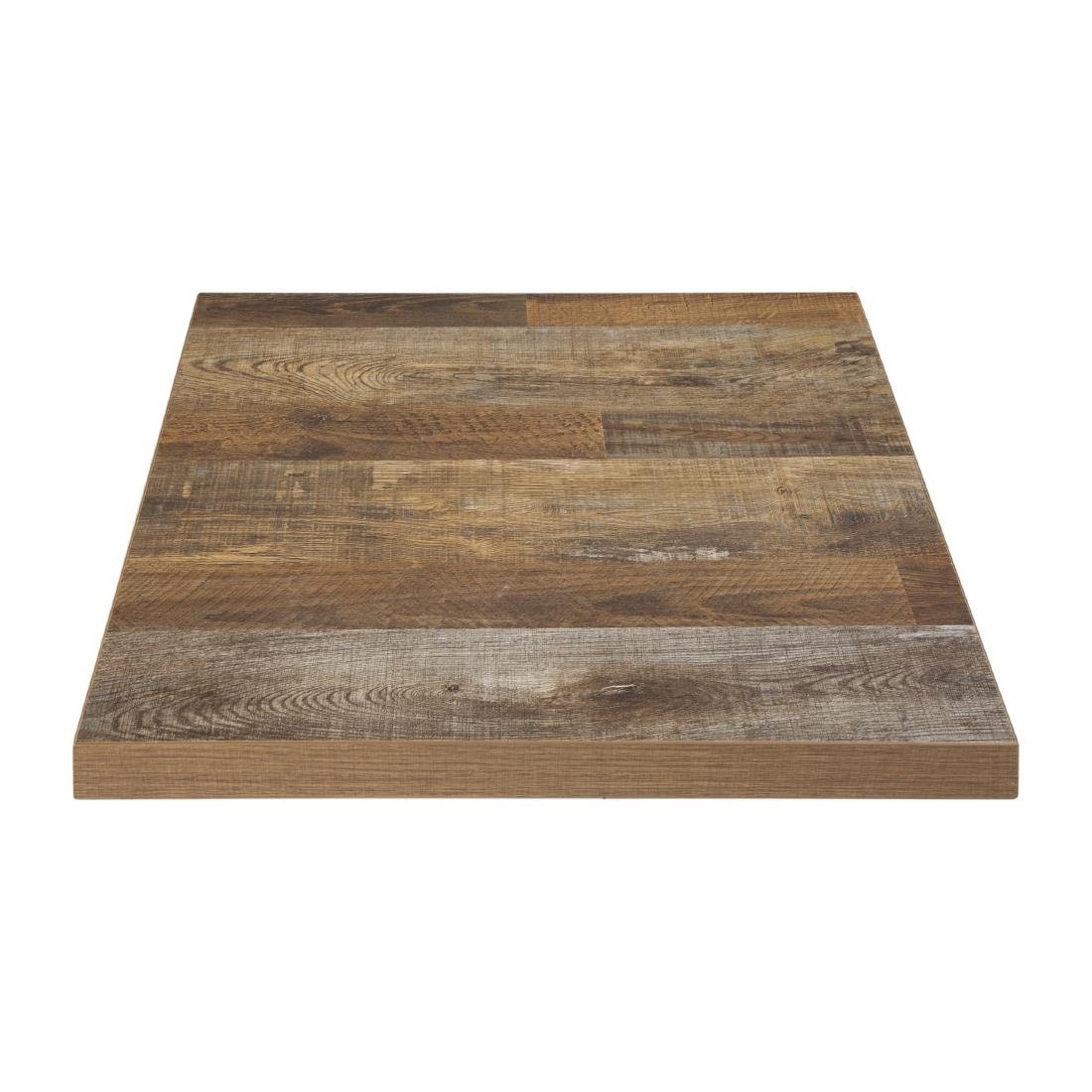 Bolero Pre-Drilled Square Table Top Urban Dark 700mm DR823
