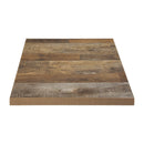 Bolero Pre-Drilled Square Table Top Urban Dark 700mm DR823