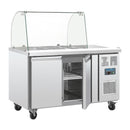 Polar U-Series Double Door Refrigerated Gastronorm Saladette Counter CT393-A