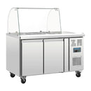 Polar U-Series Double Door Refrigerated Gastronorm Saladette Counter CT393-A