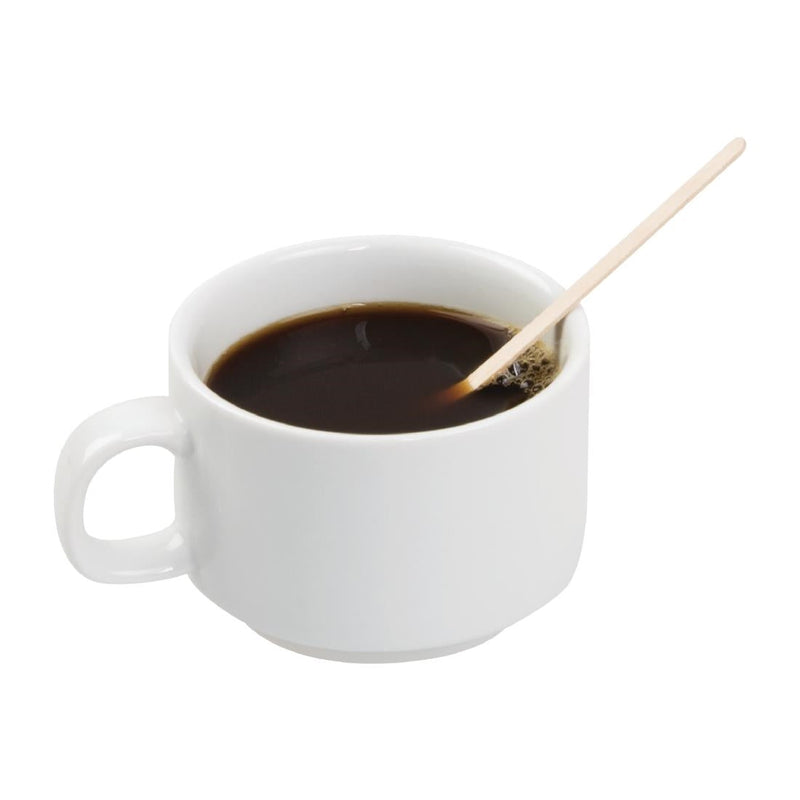 Fiesta Compostable Biodegradable Wooden Coffee Stirrers 140mm (Pack of 1000) DK392