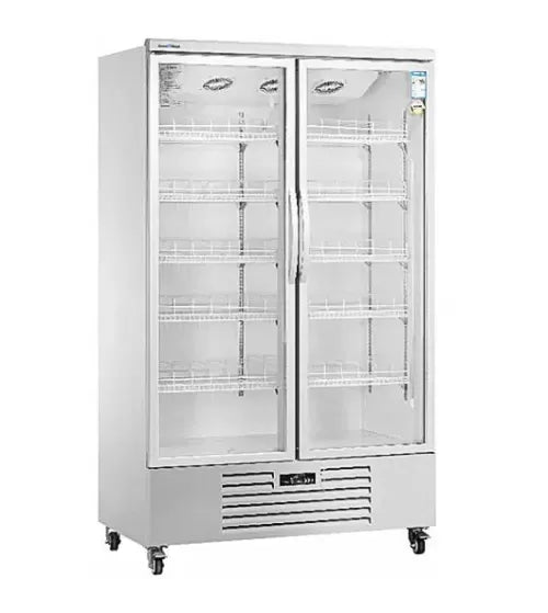 Snow Village Double Glass Door Display Fridge LC-1000FX - LC-1000FX