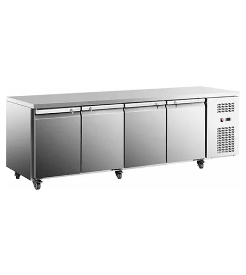 Snow Village Stainless Steel Four Door Workbench Fridge GNR2280T4 - GNR2280T4