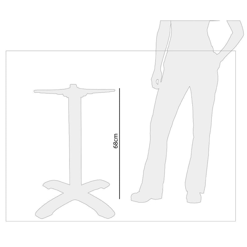 Bolero Flip Top Aluminium Table Base GF962