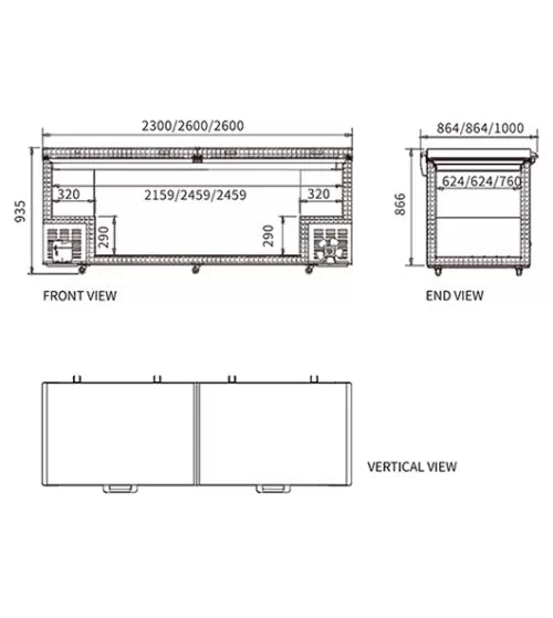 Snow Village Chest Freezer BD/BC-1080 - BD/BC-1080