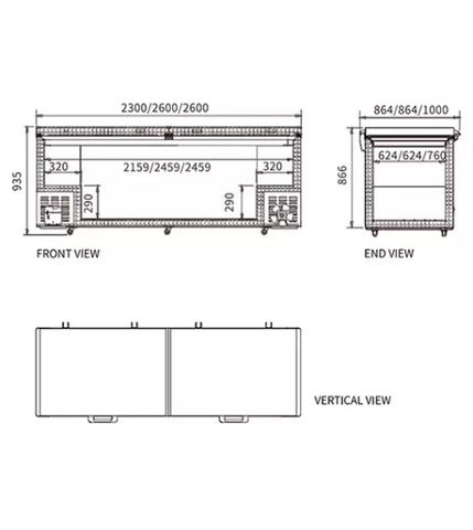 Snow Village Chest Freezer BD/BC-1080 - BD/BC-1080