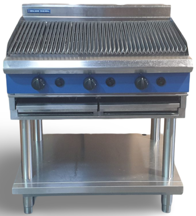 Blue Seal G596LS Gas Chargrill on Leg Stand - 763115