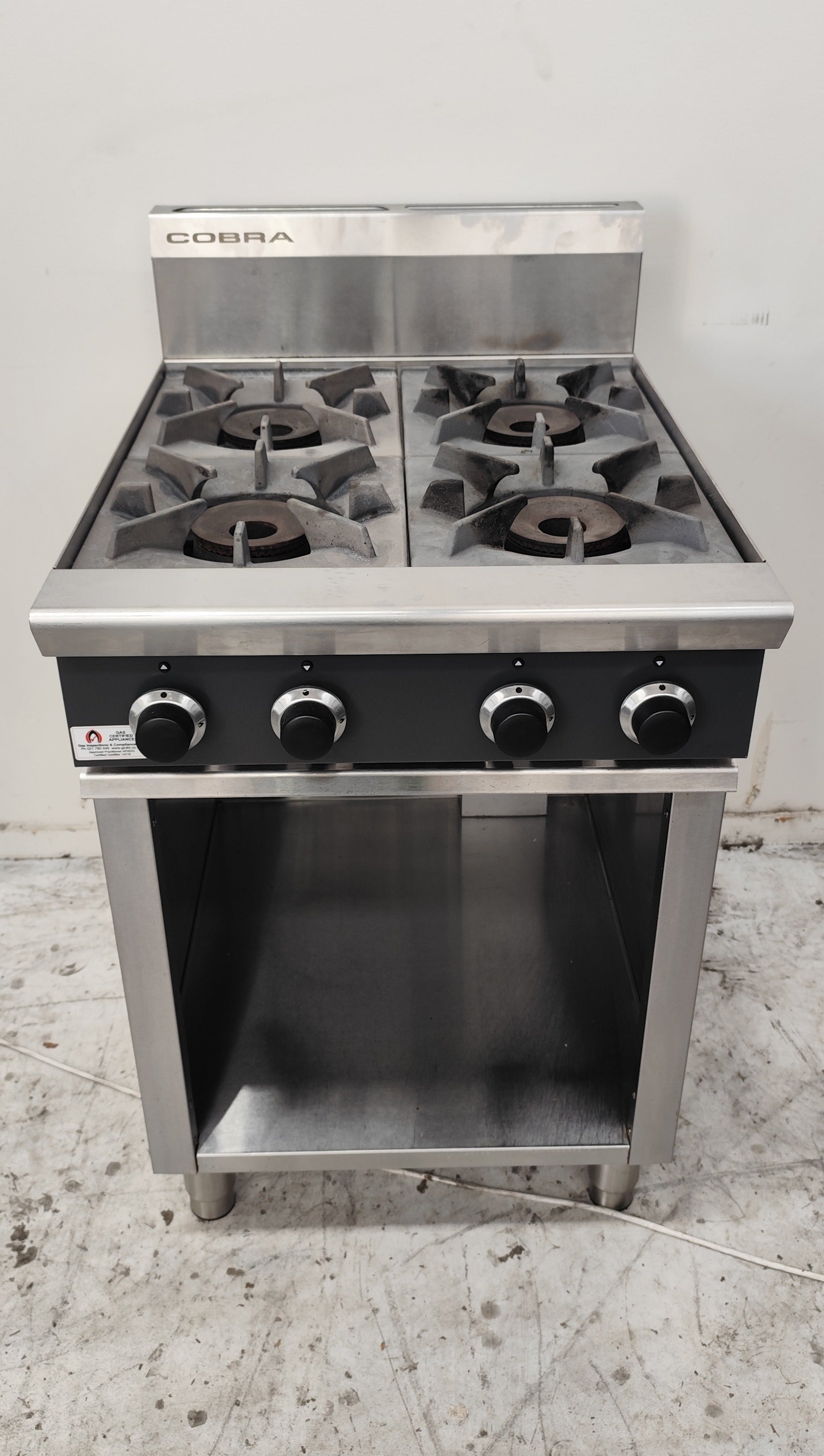 Cobra C6DF 4-Burner Gas Cooktop on Cabinet Base - 824080
