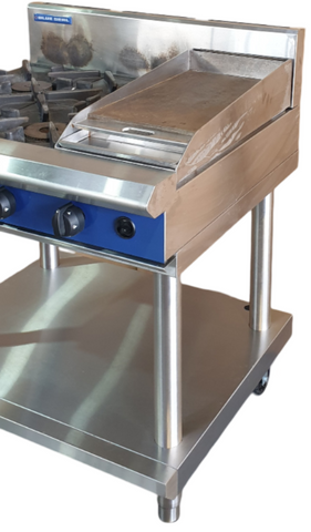 Blue Seal G516C-LS 4 Burner Cooktop + Griddle on Leg Stand - 842592