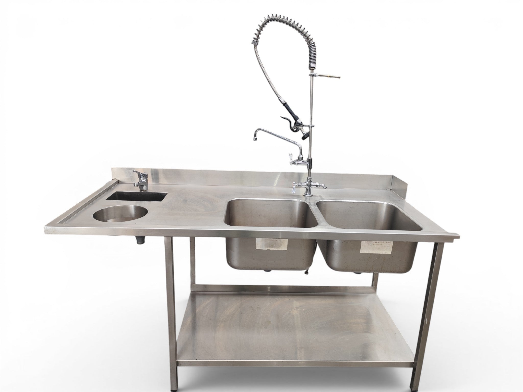 Stainless Steel Inlet Bench with Sink and Faucet - 848741