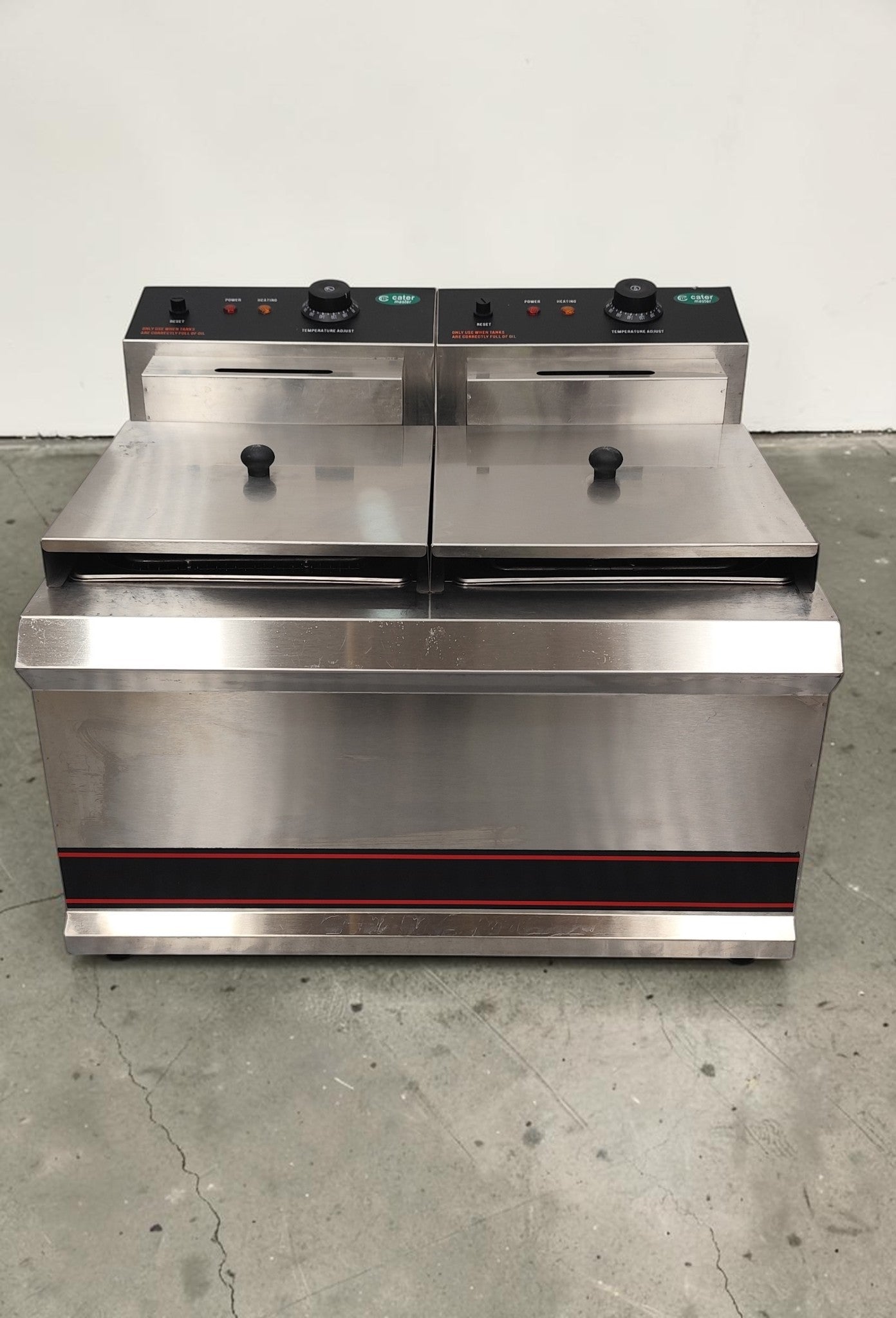 Catermaster TT-WE38A Benchtop Twin Electric Fryer - 862596