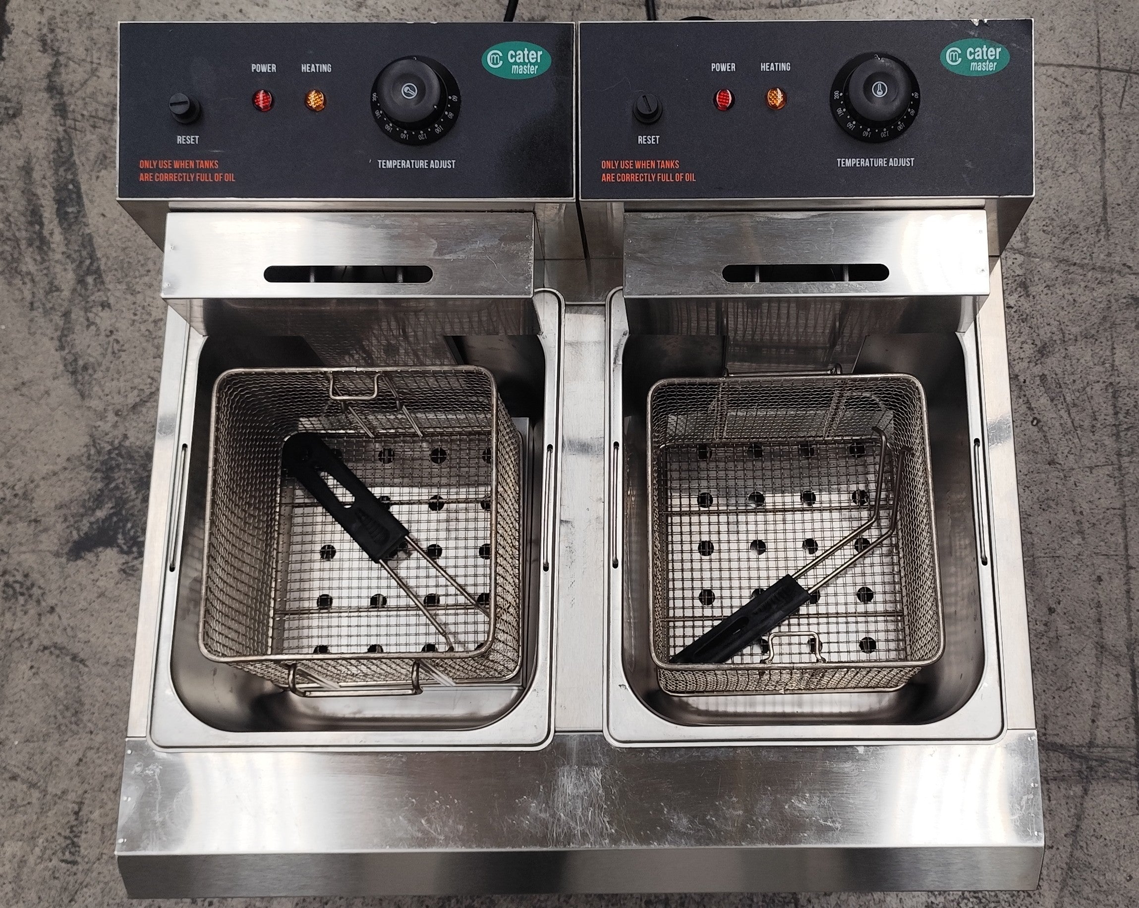 Catermaster TT-WE38A Benchtop Twin Electric Fryer - 862596