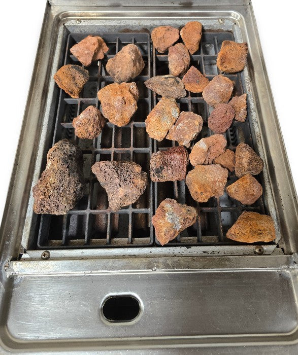 FED JUS-TRH40ELPG Lava Rock Grill with Stand - 916799