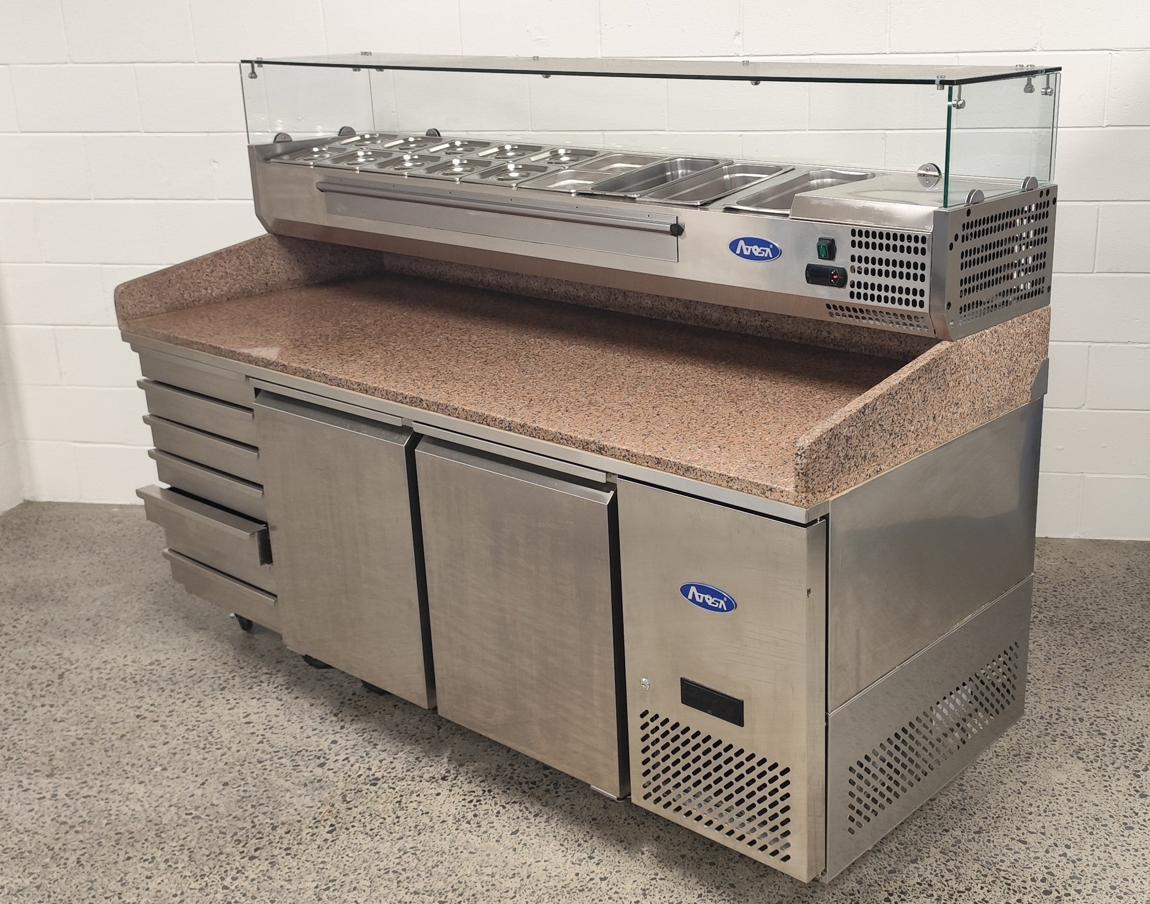 Atosa 2010mm Pizza Fridge and Sandwich Prep - 940054