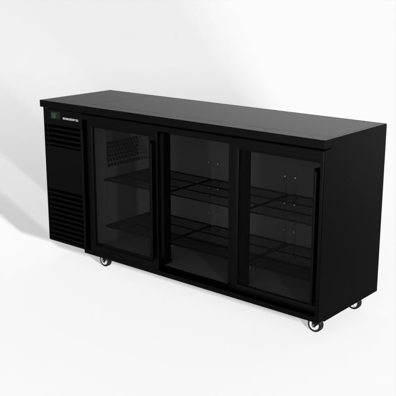 Skope BackBar 3 Glass Sliding Door Fridge