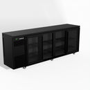 Skope BackBar 4 Glass Sliding Door Fridge