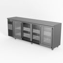 Skope BackBar 4 Glass Sliding Door Fridge