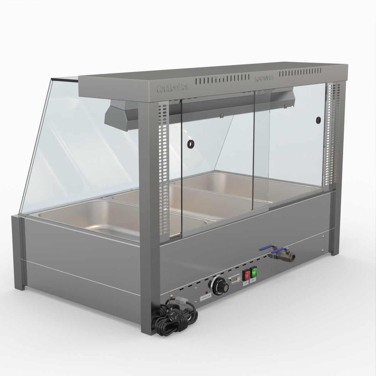 Bonvue Angled Countertop Wet and Dry Bain Marie - BM11TC