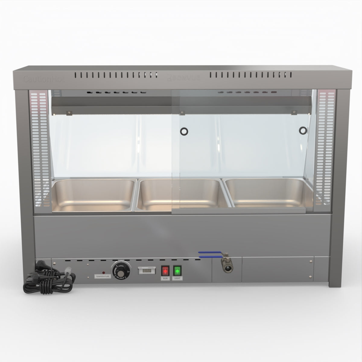 Bonvue Angled Countertop Wet and Dry Bain Marie - BM11TC