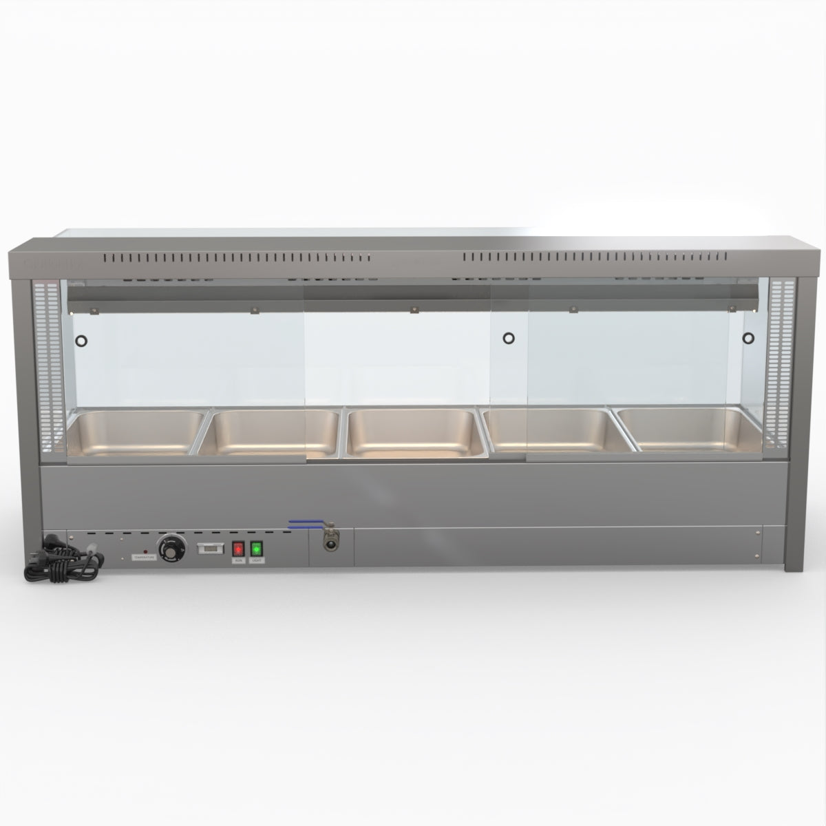 Bonvue Square Countertop Wet and Dry Bain Marie - BM17SC