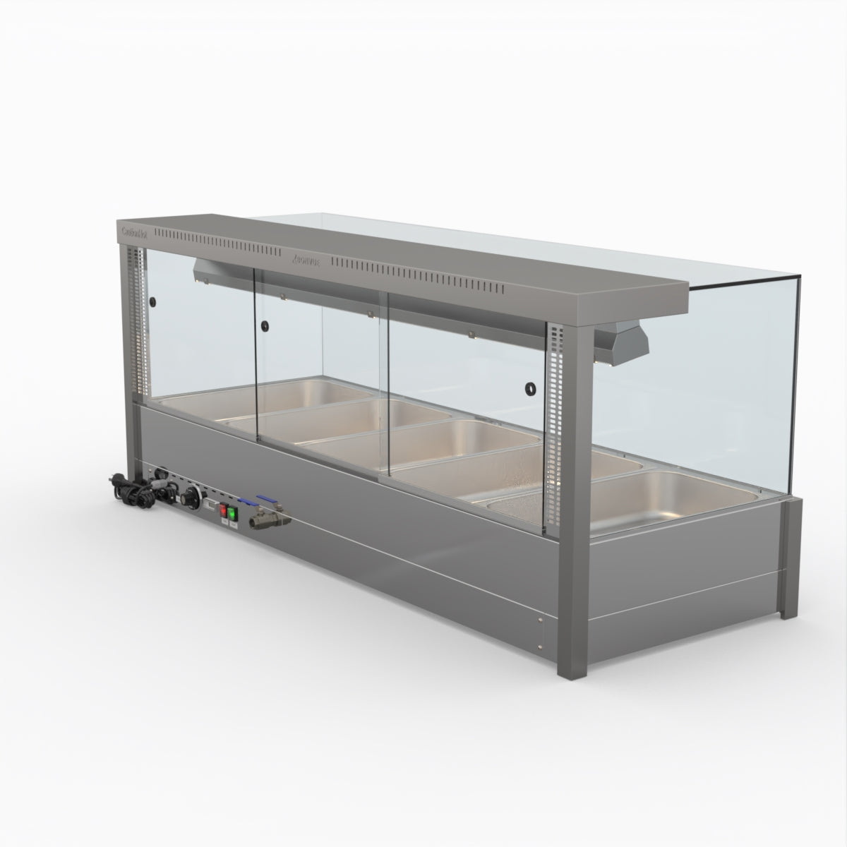 Bonvue Square Countertop Wet and Dry Bain Marie - BM17SC