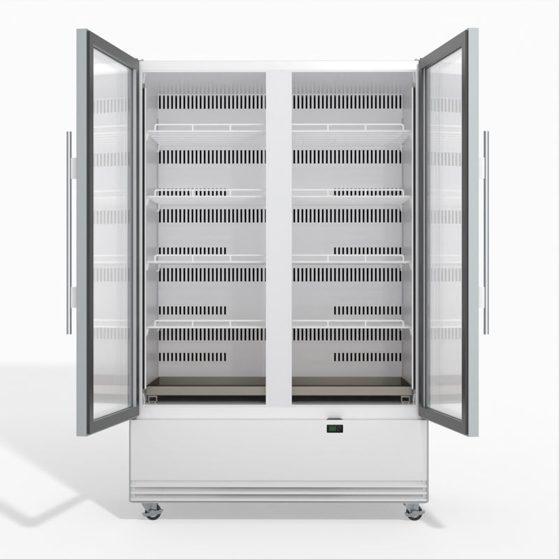 Skope BME1200N-A 2 Glass Door Display or Storage Fridge