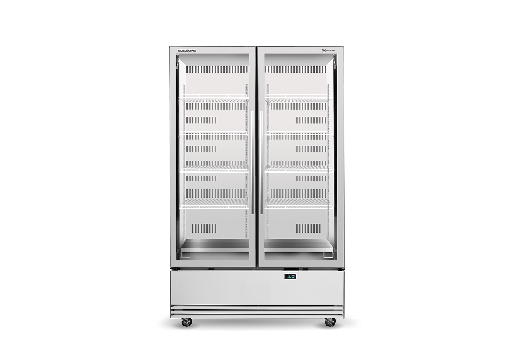 Skope Skope BME1200N-A 2 Glass Door Display or Storage Fridge 1079L - BME1200N-A