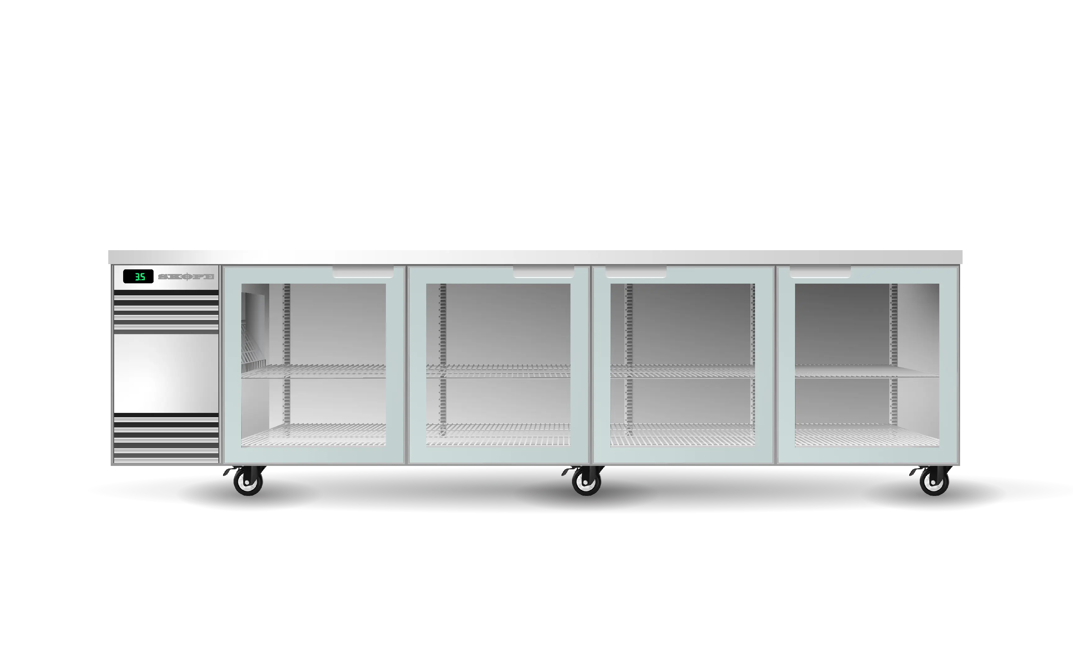 Skope BackBar 4 Glass Swing Door CounterLine Fridge - CL.4.GSW