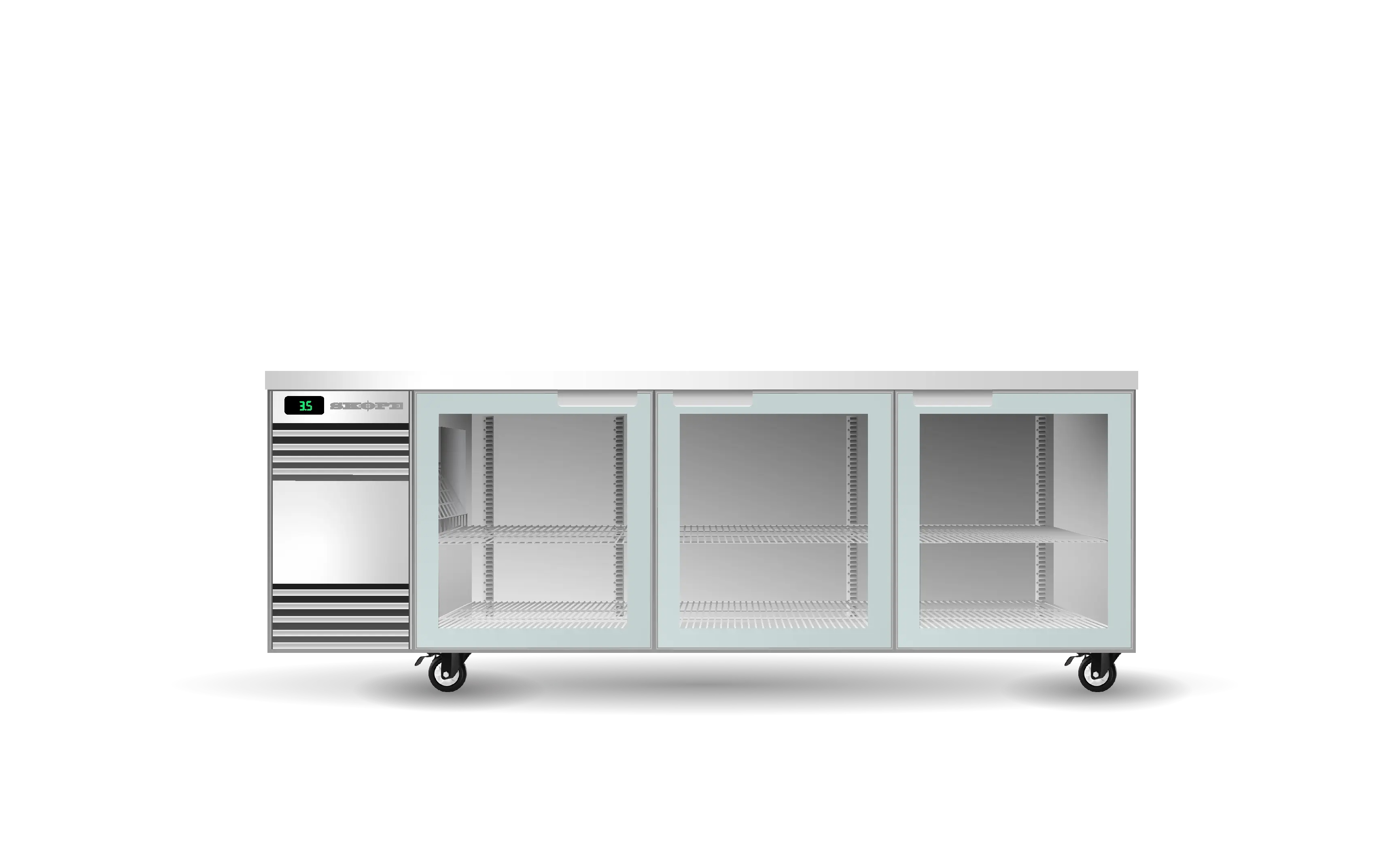 Skope BackBar 3 Glass Swing Door SlimLine Fridge - SL.3.GSW