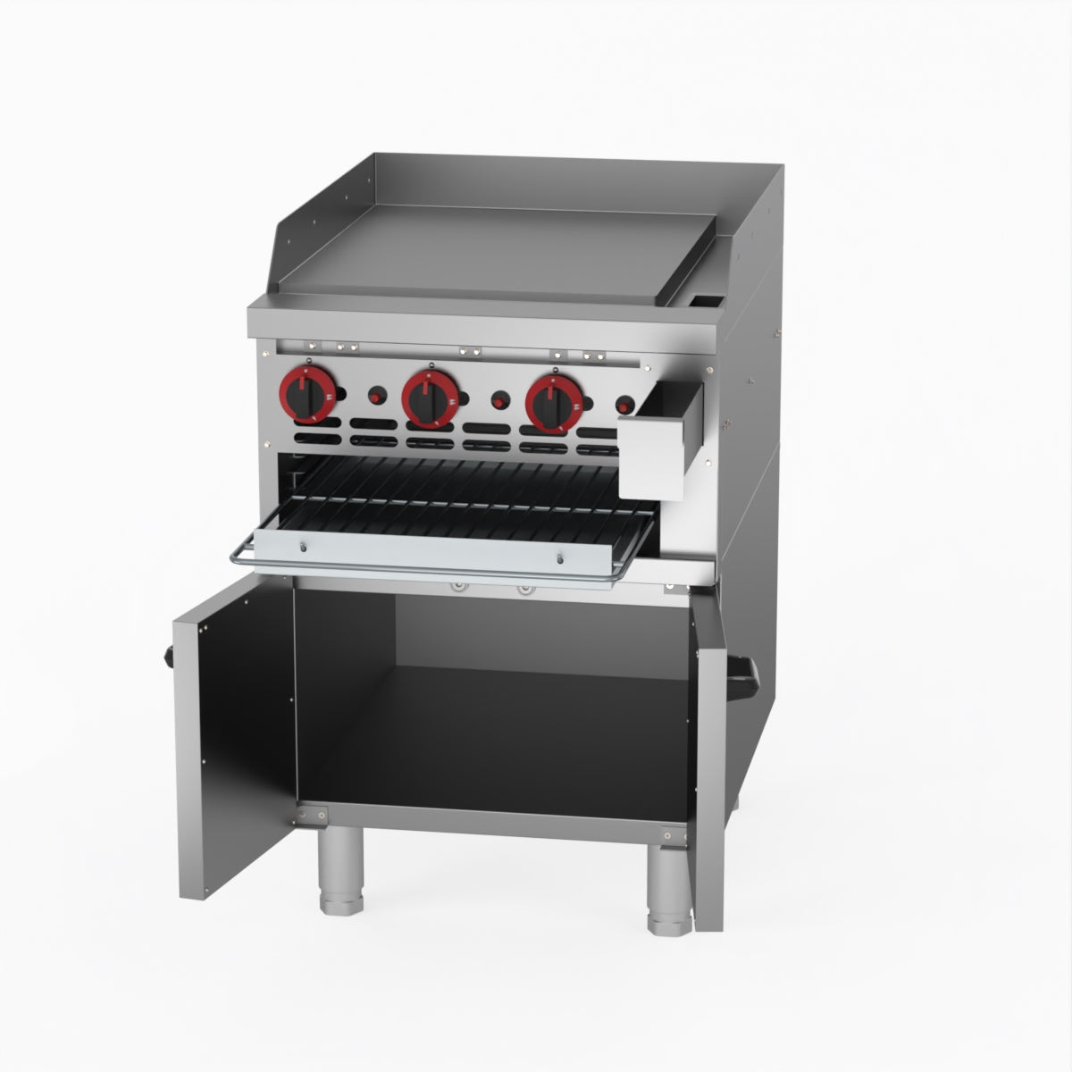 GGS-24ULPG Gas Griddle and Toaster with Cabinet