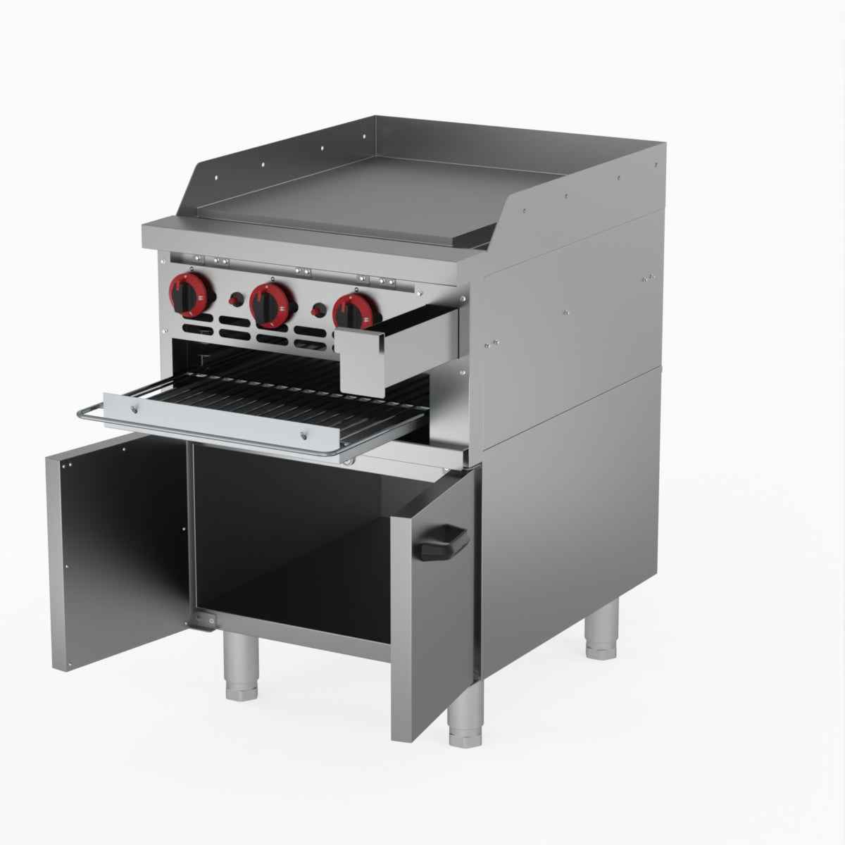 GGS-24ULPG Gas Griddle and Toaster with Cabinet